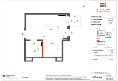 Mieszkanie w inwestycji: Stalowa Form 43.45