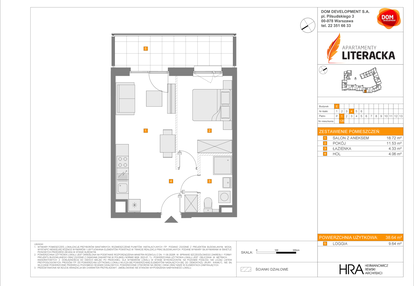 Mieszkanie w inwestycji: Apartamenty Literacka etap 2.2