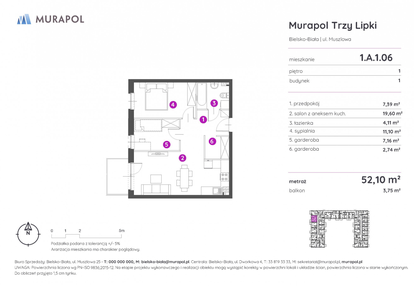 Mieszkanie w inwestycji: Murapol Trzy Lipki