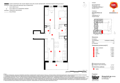 Mieszkanie w inwestycji: Braniborska 80 - etap II