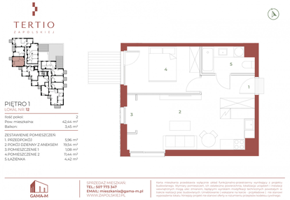 Mieszkanie w inwestycji: Tertio Zapolskiej