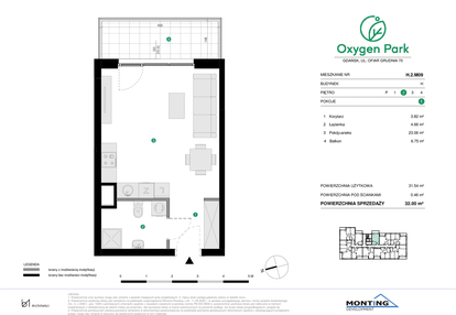 Mieszkanie w inwestycji: Oxygen Park etap III