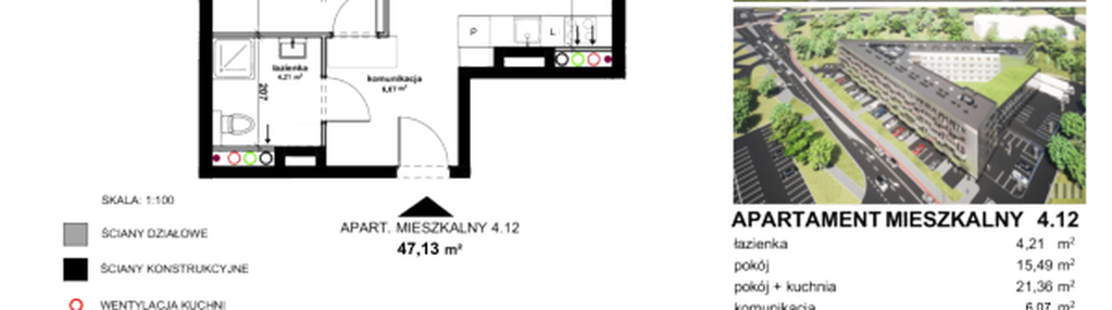 Mieszkanie w inwestycji: Apartamentowiec Zwycięska 3