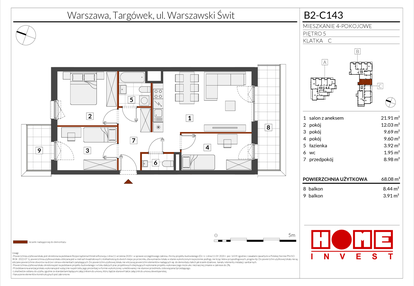 Mieszkanie w inwestycji: Warszawski Świt etap IX