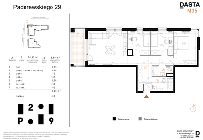 Mieszkanie w inwestycji: Paderewskiego 29