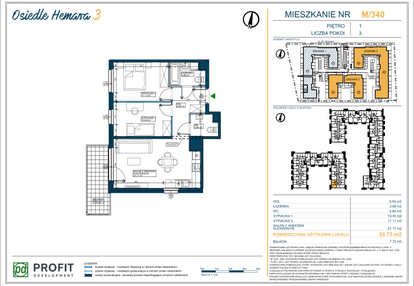 Mieszkanie w inwestycji: Osiedle Hemara - etap III bud. 2 i 3