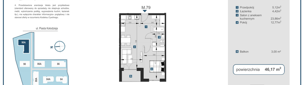 Mieszkanie w inwestycji: Piasta Towers bud. 90A