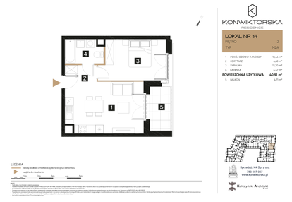 Mieszkanie w inwestycji: Konwiktorska Residence