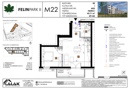Mieszkanie w inwestycji: Felin Park II etap 2
