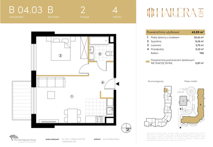 Mieszkanie w inwestycji: Hallera 140