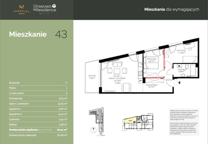 Mieszkanie w inwestycji: Stawowa Residence - etap V