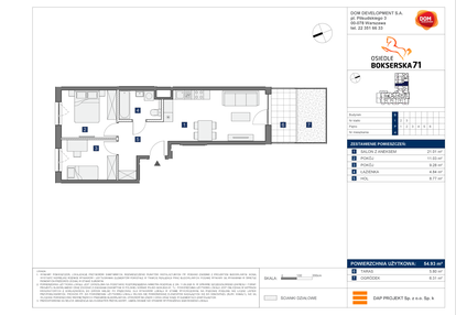 Mieszkanie w inwestycji: Osiedle Bokserska 71 Etap 2 Faza 2