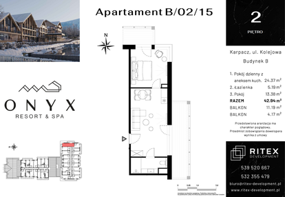 Mieszkanie w inwestycji: Onyx Resort & Spa