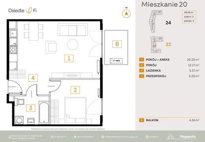 Mieszkanie w inwestycji: Osiedle Fi bud. 22, 24
