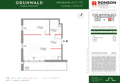Mieszkanie w inwestycji: Grunwald Między Drzewami etap III