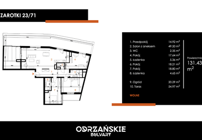 Mieszkanie w inwestycji: Odrzańskie Bulvary