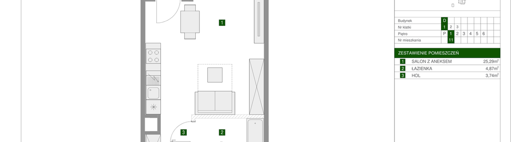 Mieszkanie w inwestycji: Osiedle Urbino etap 1.4