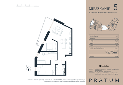 Mieszkanie w inwestycji: Pratum Apartamenty Etap I