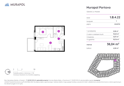 Mieszkanie w inwestycji: Murapol Portovo etap II