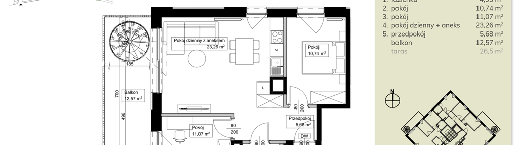 Mieszkanie w inwestycji: Apartamenty przy Parku Szczytnickim