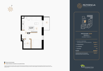Mieszkanie w inwestycji: Rezydencja Śródmiejska