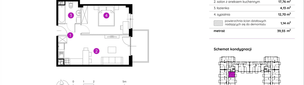 Mieszkanie w inwestycji: Murapol Apartamenty na Wzgórzu - bud. 4 i 5