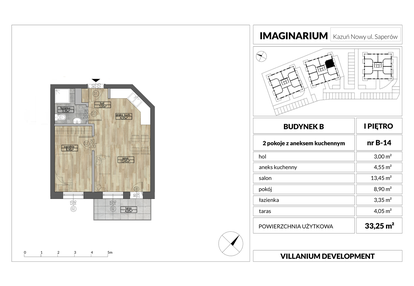 Mieszkanie w inwestycji: Imaginarium Kazuń Nowy - bud. B