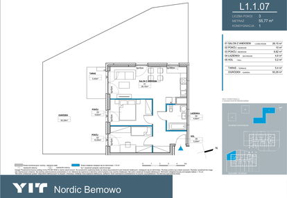 Mieszkanie w inwestycji: Nordic Bemowo - etap III