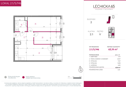 Mieszkanie w inwestycji: Lechicka 65
