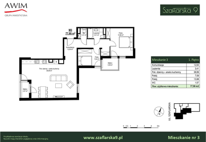 Mieszkanie w inwestycji: Szaflarska 9