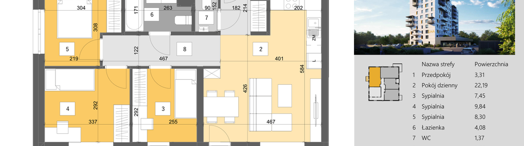 Mieszkanie w inwestycji: Dworzysko Park - Etap III