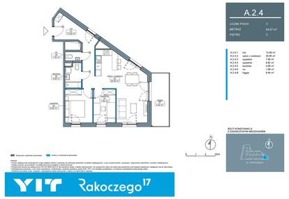 Mieszkanie w inwestycji: Rakoczego 17