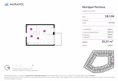 Mieszkanie w inwestycji: Murapol Portovo etap II