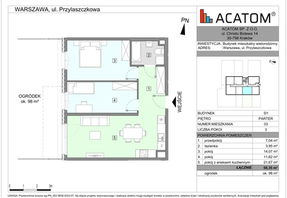 Mieszkanie w inwestycji: Wawer Go 2.0