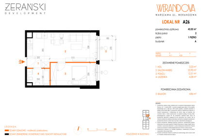 Mieszkanie w inwestycji: Werandova