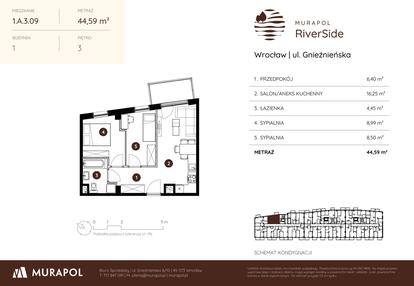 Mieszkanie w inwestycji: Murapol RiverSide