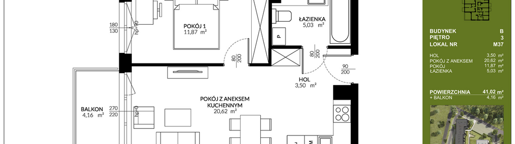 Mieszkanie w inwestycji: Triton Kampinos III