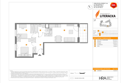 Mieszkanie w inwestycji: Apartamenty Literacka etap 2.2