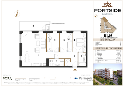 Mieszkanie w inwestycji: Portside Bałtycka