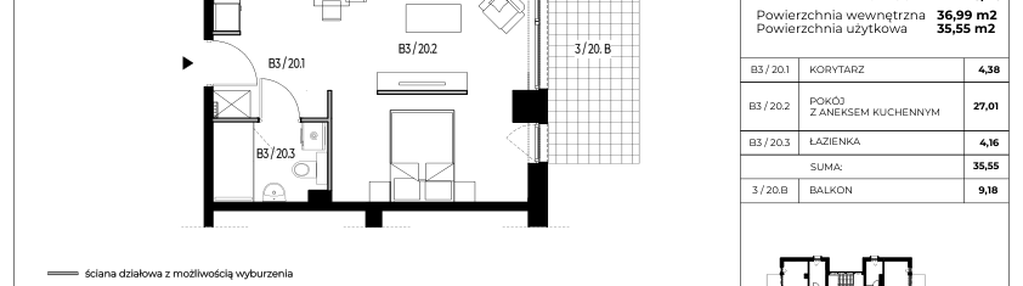 Mieszkanie w inwestycji: Apartamenty Klimatyczna