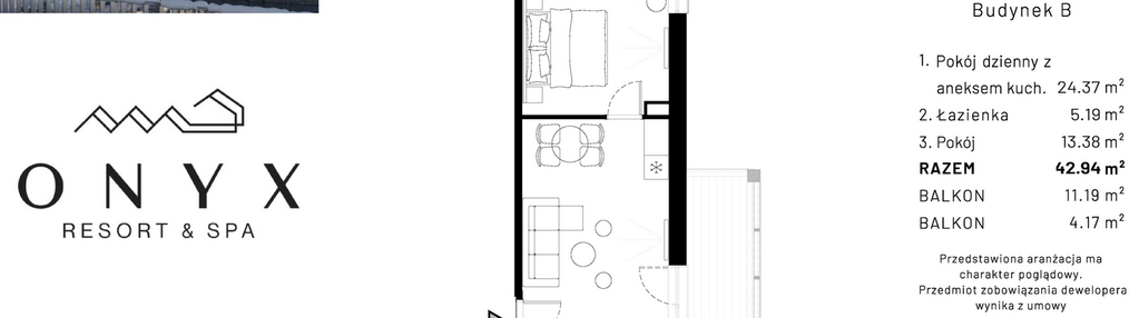 Mieszkanie w inwestycji: Onyx Resort & Spa