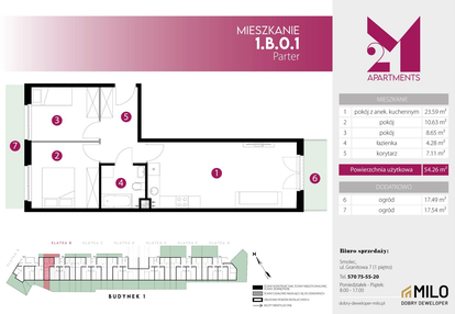 Mieszkanie w inwestycji: 2M Apartments etap IV