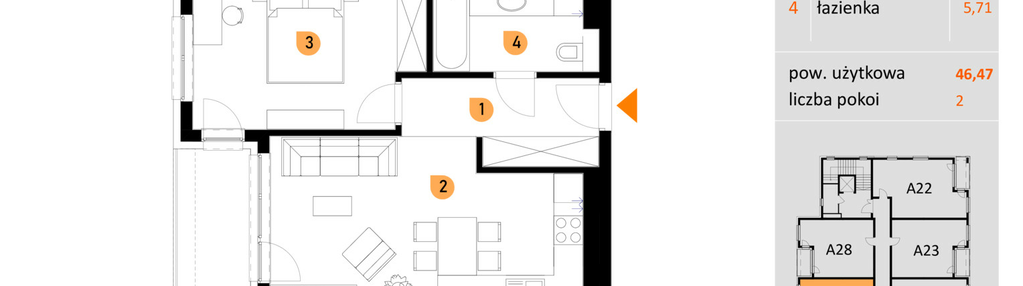 Mieszkanie w inwestycji: Apartamenty Konarskiego