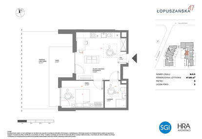 Mieszkanie w inwestycji: Łopuszańska 47 - etap 4