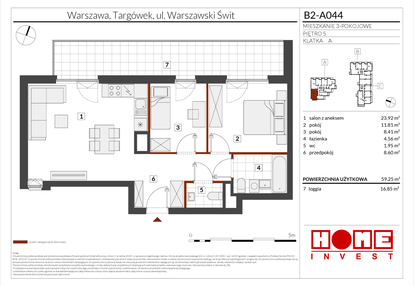 Mieszkanie w inwestycji: Warszawski Świt etap IX