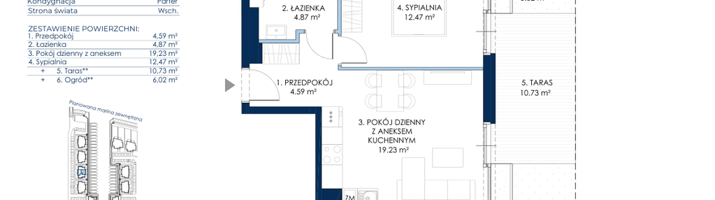 Mieszkanie w inwestycji: Sol Marina etap III