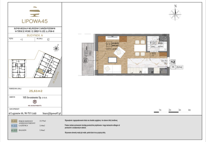 Mieszkanie w inwestycji: Lipowa 45