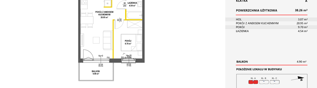 Mieszkanie w inwestycji: Miasteczko Nova Fala 2