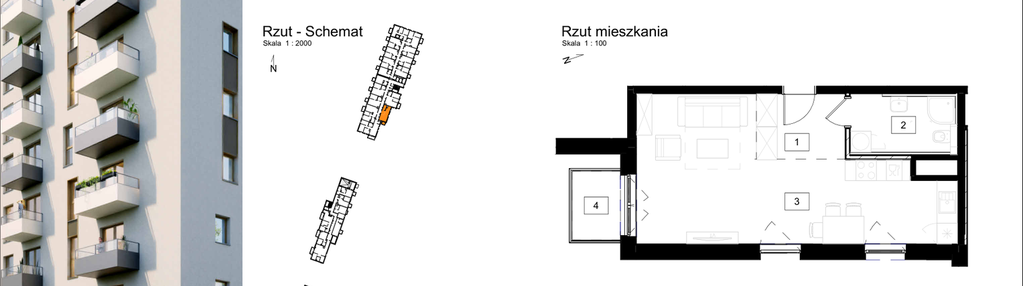 Mieszkanie w inwestycji: Osiedle Kochanowskiego - Gliwice