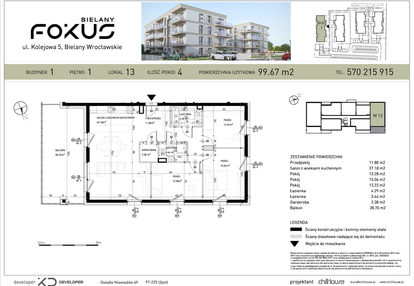 Mieszkanie w inwestycji: Fokus Bielany